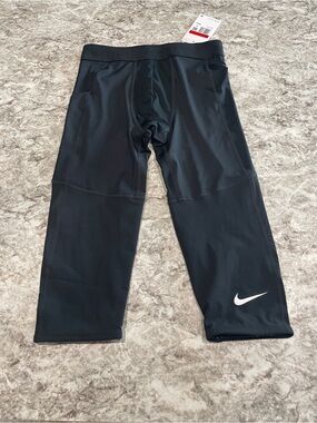 Nike Pro Dri Fit Training Compression Boys Sz Large Black Tight Fit NWT